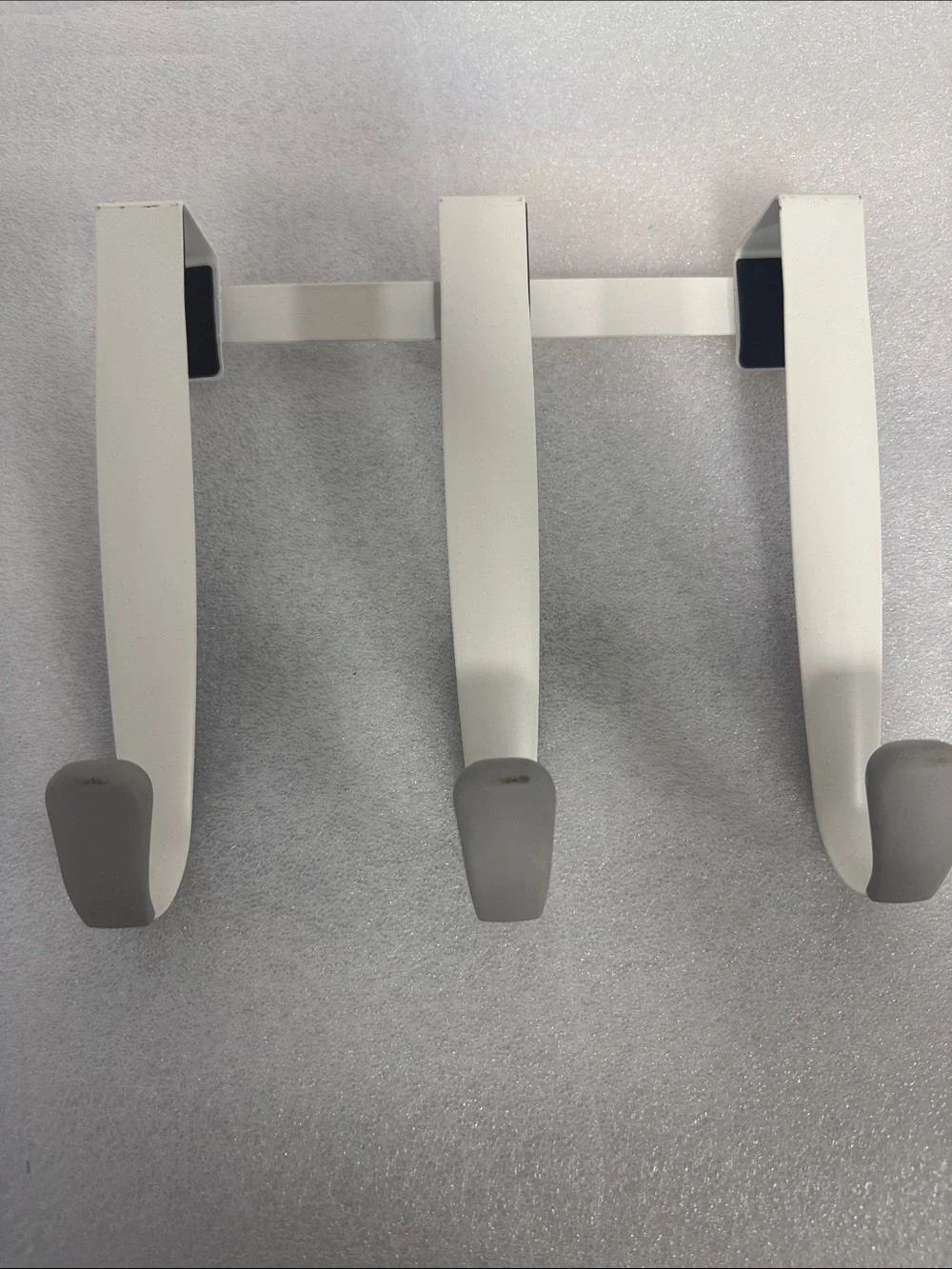 Umbra White Wall Hook Rack with Gray Tips